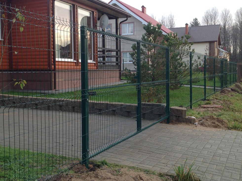 Ограждение частного коттеджа 3Д забором Ограждение частного коттеджа 3Д забором