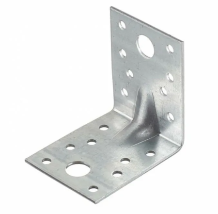 Крепежный уголок усиленный KUU-50X35х1,5 мм оцинкованная сталь