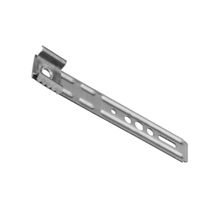 Пластина анкерная для оконного профиля REHAU, поворотная AO-REHAU-150х25х1,2мм оцинкованная сталь