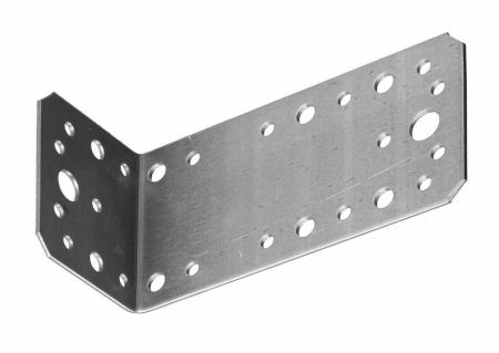 Крепежный уголок асимметричный KUAS-145x65х2мм оцинкованная сталь