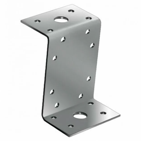 Крепежный уголок Z-образный KUZ-90X65х2мм оцинкованная сталь