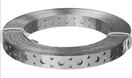 Перфорированная лента для вентиляции Прямая LP_vent-20х0,5мм (25 м) оцинкованная сталь