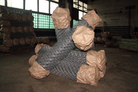 Плетеная сетка рабица ОК 55х55х1.6