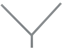 Кронштейн V-образный 900 для спиральных и плоских барьеров Кронштейн V-образный 900 для спиральных и плоских барьеров